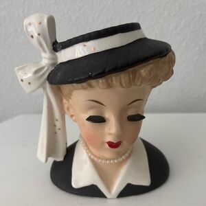 Vintage 1956 Lucille Ball “Lucy” Lady Head Planter Vase Napco Japan